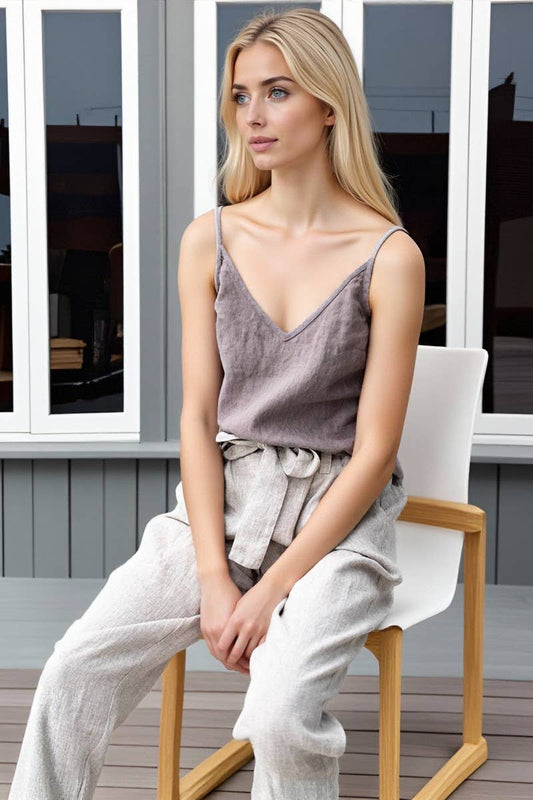 CWTTSL00224_LOOSE AND SIMPLE V-NECK SLEEVELESS TANK TOP