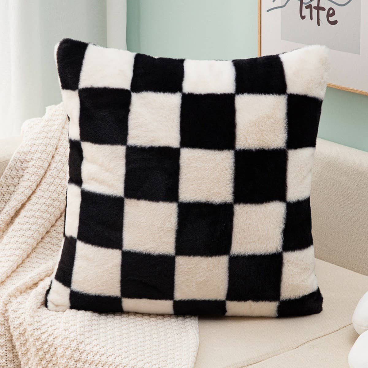Zebra Vintage Sofa Pillow Cover Waist Cushion_CWMM7717