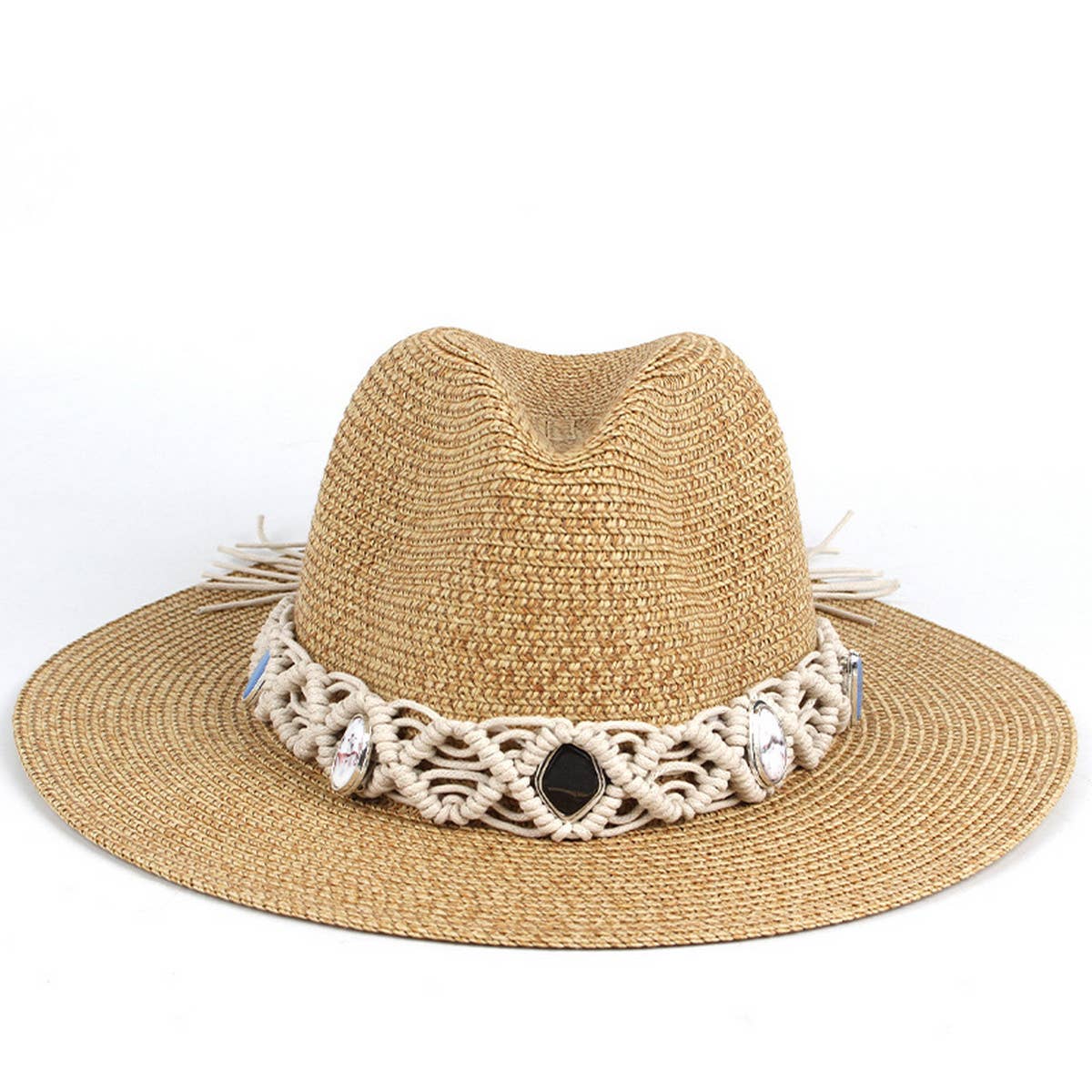 FASHIONABLE AND PERSONALIZED HOLLOW PANAMA HAT_CWAH1199