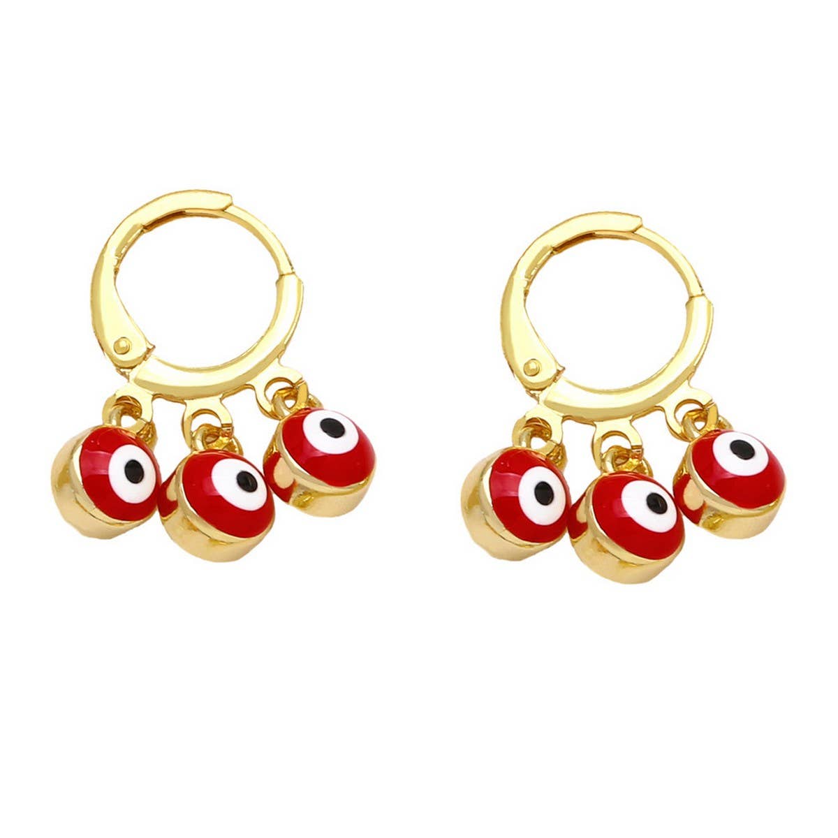 RETRO COLORFUL OIL DROP DEVIL'S EYE EARRINGS_CWAJE1021