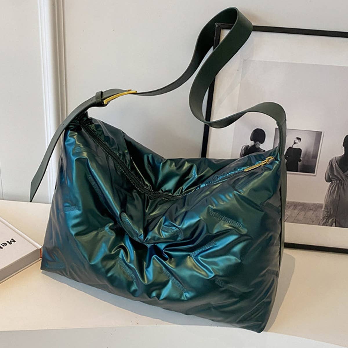FASHIONABLE AND CASUAL CONTRASTING SHOULDER BAG_CWAB1773