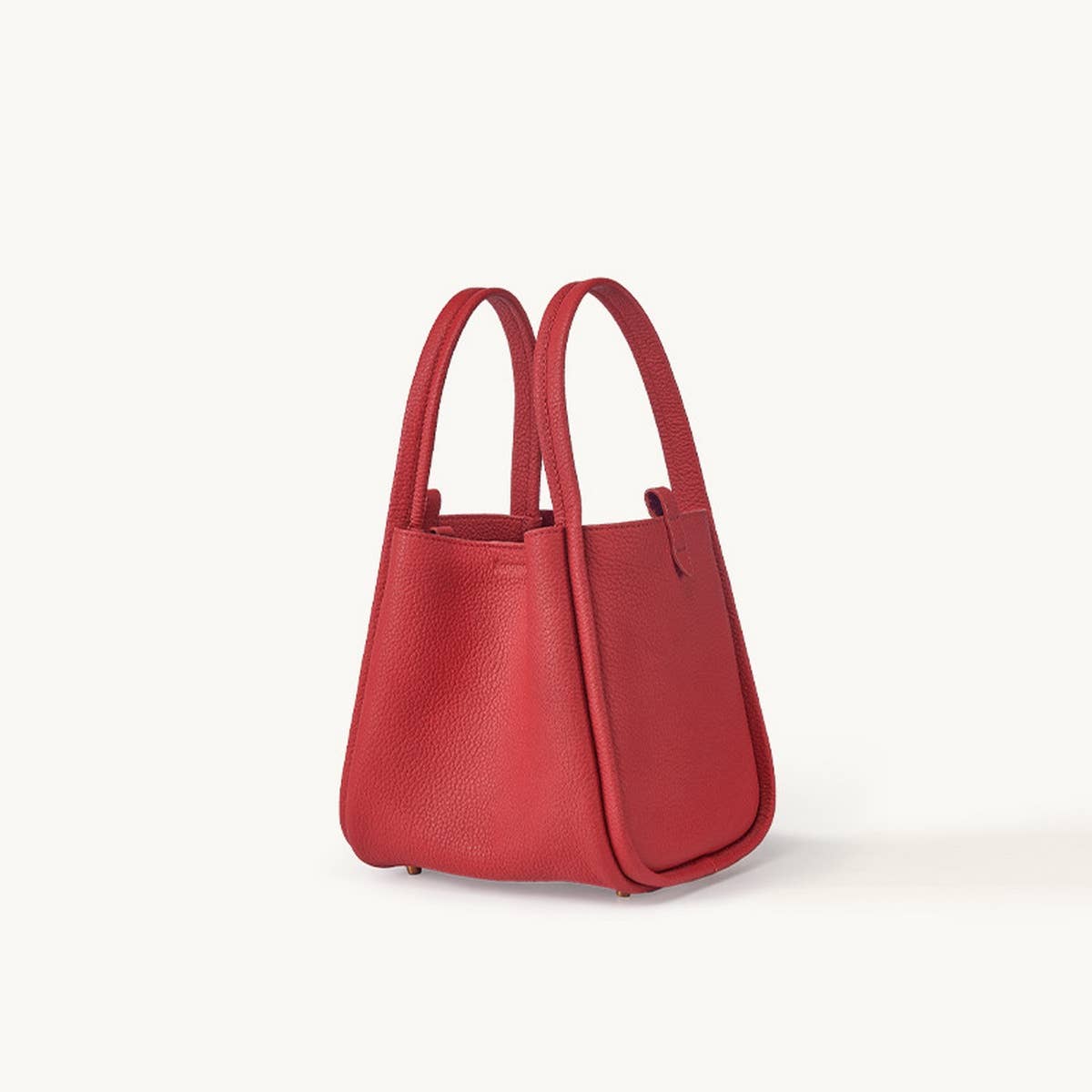 Medium Leather Bucket Tote ? Basket Style Bag_CWAB5335