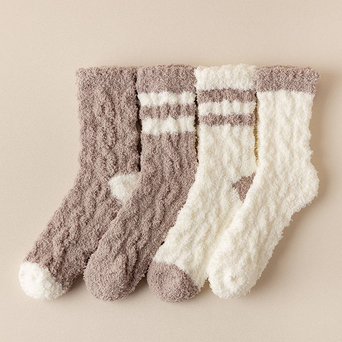 WOMEN'S THICK WARM CORAL FLEECE MID-TUBE SOCKS