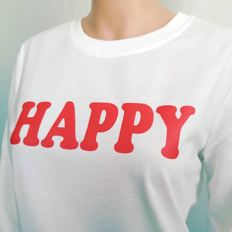 Basic letter-printed pullover hoodie