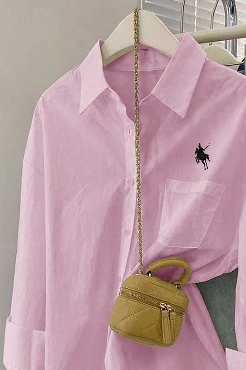 CWTSTL01011_LOOSE-FITTING LONG-SLEEVED BUTTON-DOWN SHIRT