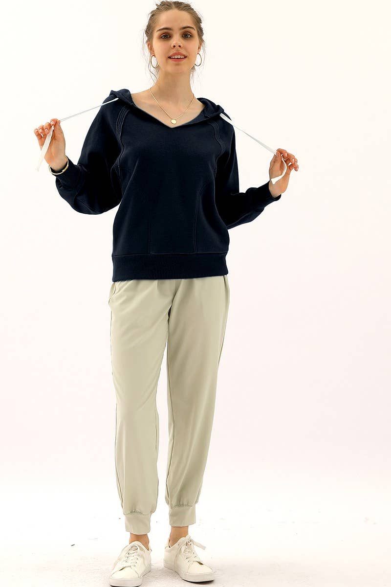 CWOHOL411_HOODIE SWEATSHIRT DRAWSTRING WITH FRONT POCKETS