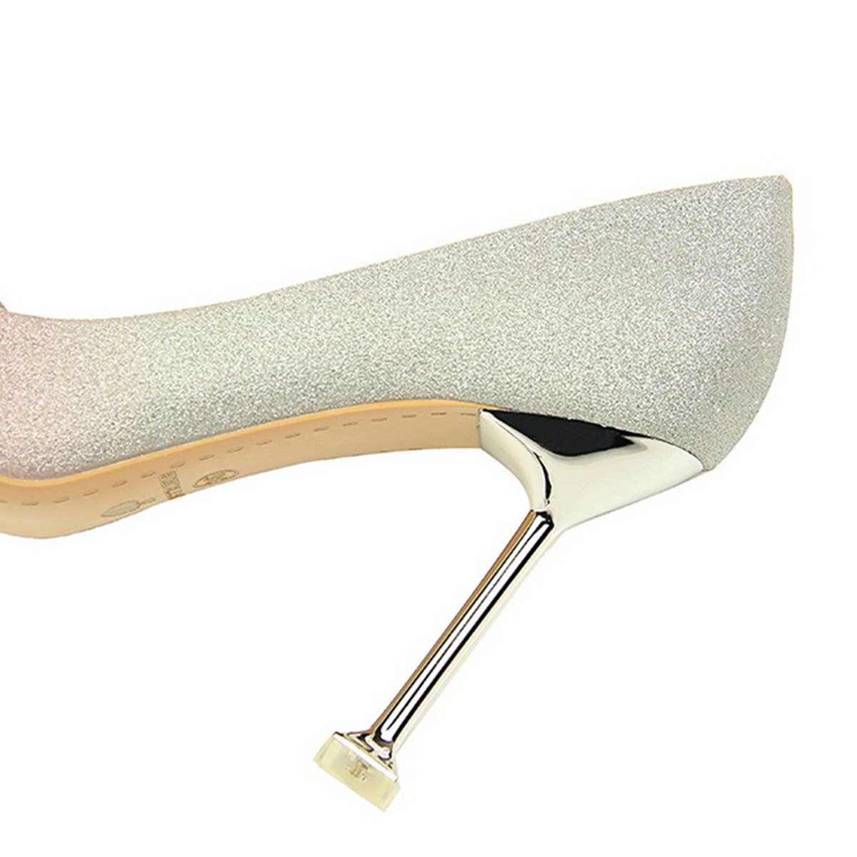 MATCHING SHALLOW MOUTH POINTED TOE HIGH HEELS