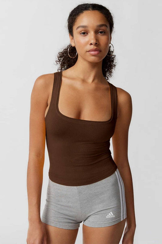 CWTSTSL0156_SOLID COLOR INNER WEAR SLIM HOT GIRL CAMISOLE TO