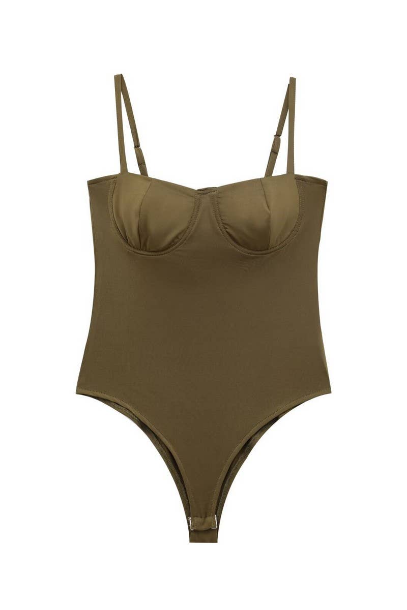 CWSJS1542_FASHIONABLE SATIN LINGERIE BODYSUIT