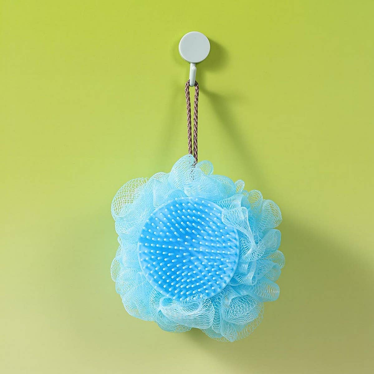 BATH POUF LARGE MASSAGE SCALP BATH BALL WITH COMB_CWMM3354