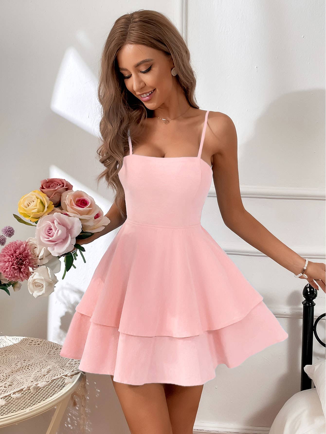 Backless Butterfly Knot Tie Short Sexy Dress