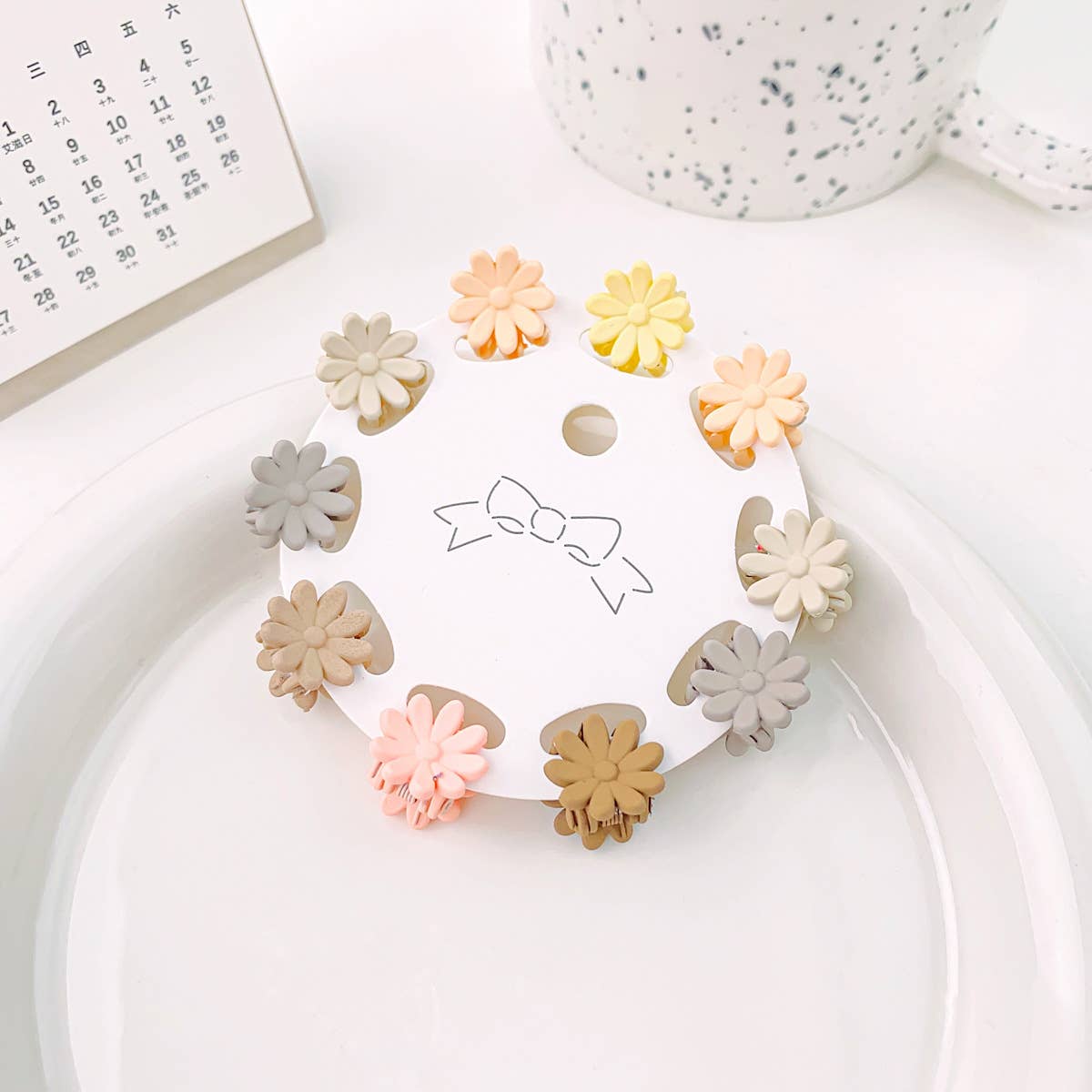 Solid color frosted mini gripper ten-piece set
