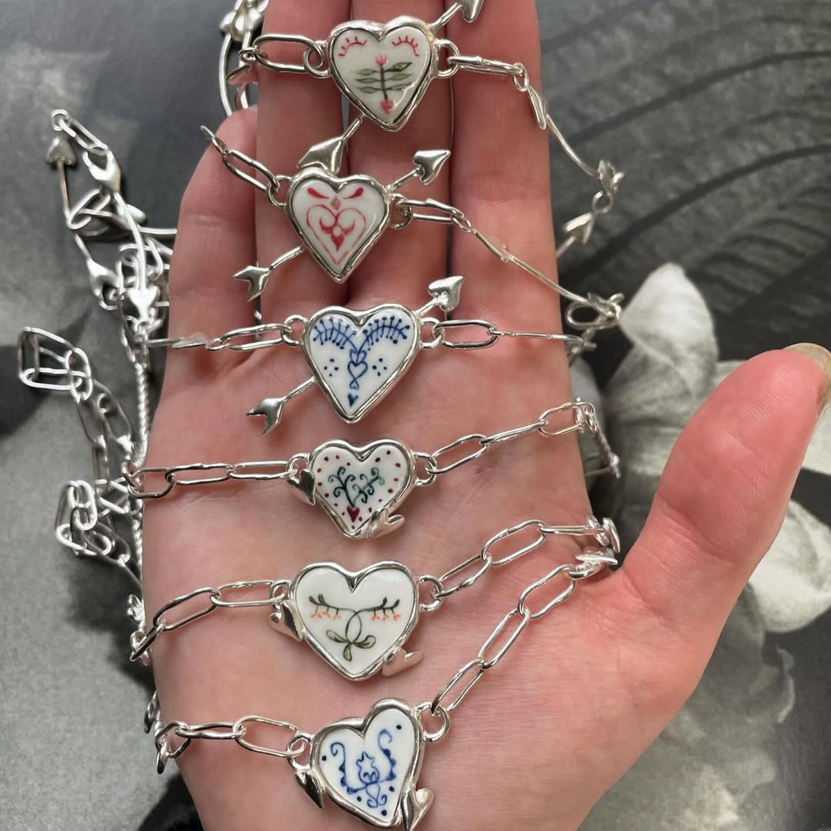 Arrow Heart Necklace ??18K Gold Paperclip Chain_CWAJE4971