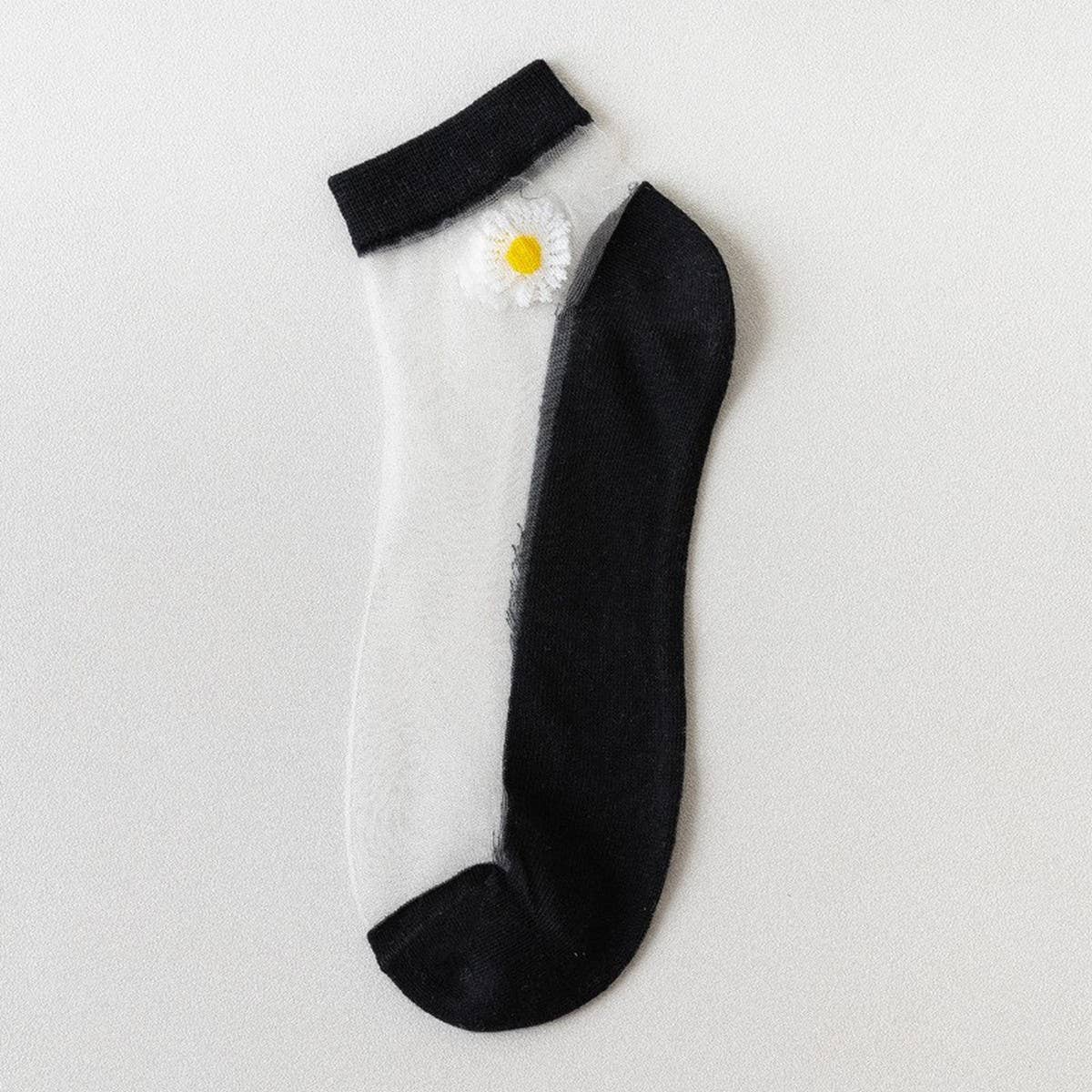SUMMER WOMEN'S BREATHABLE PRINT SHEER SOCKS