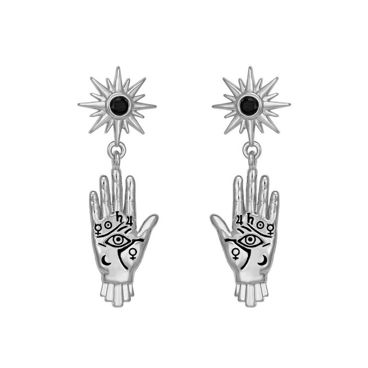 Creative Stainless Steel Palm Totem Necklace