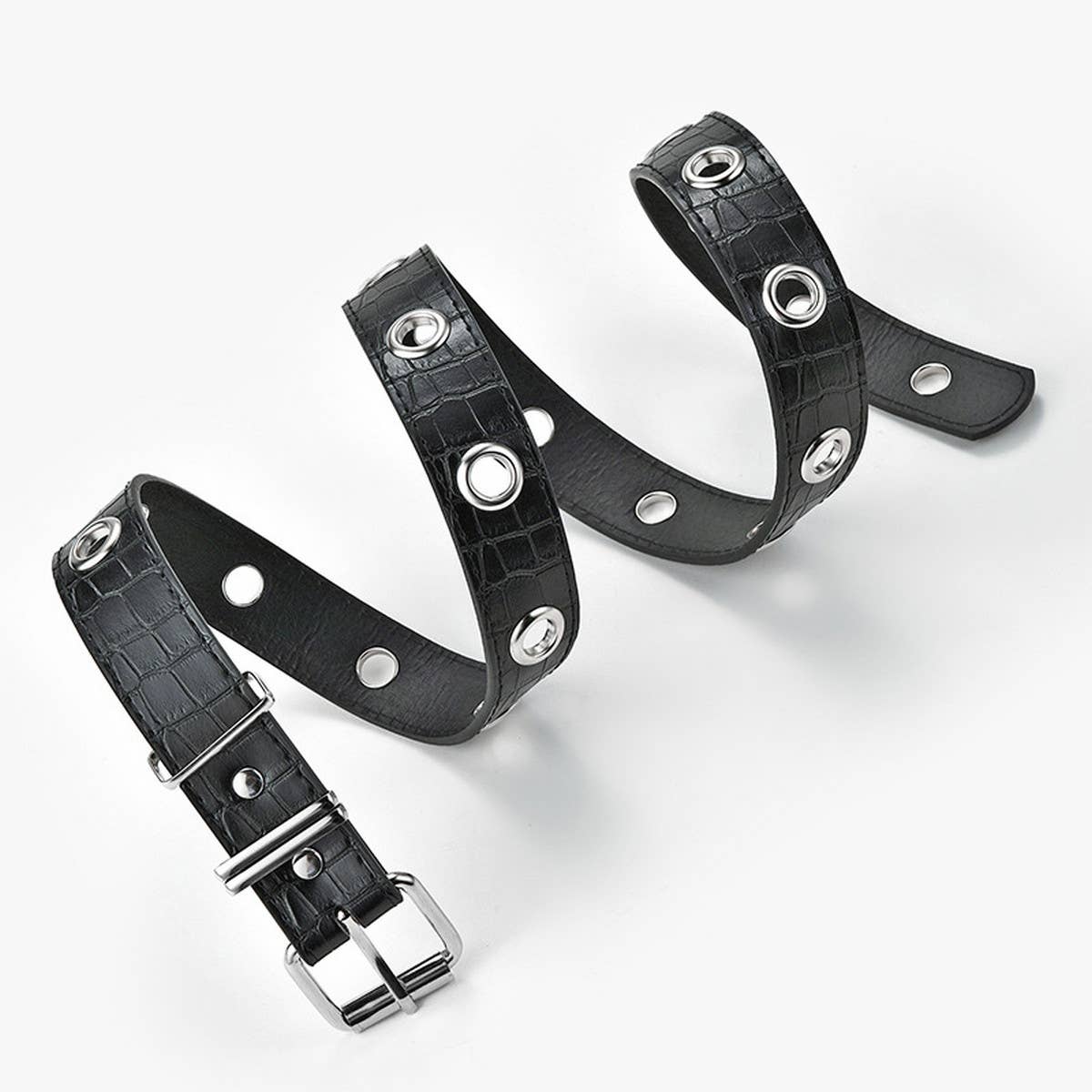 VERSATILE CASUAL BLACK CHAIN-DECORATED BELT_CWABE0573