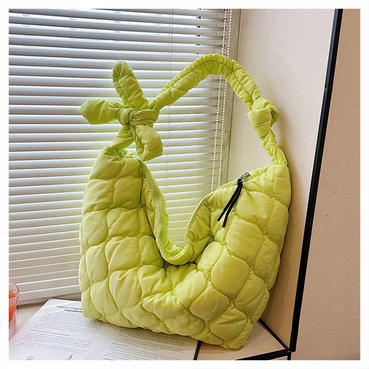 Trendy Oversized Tote Bag Bow Hobo Purse_CUAB00512