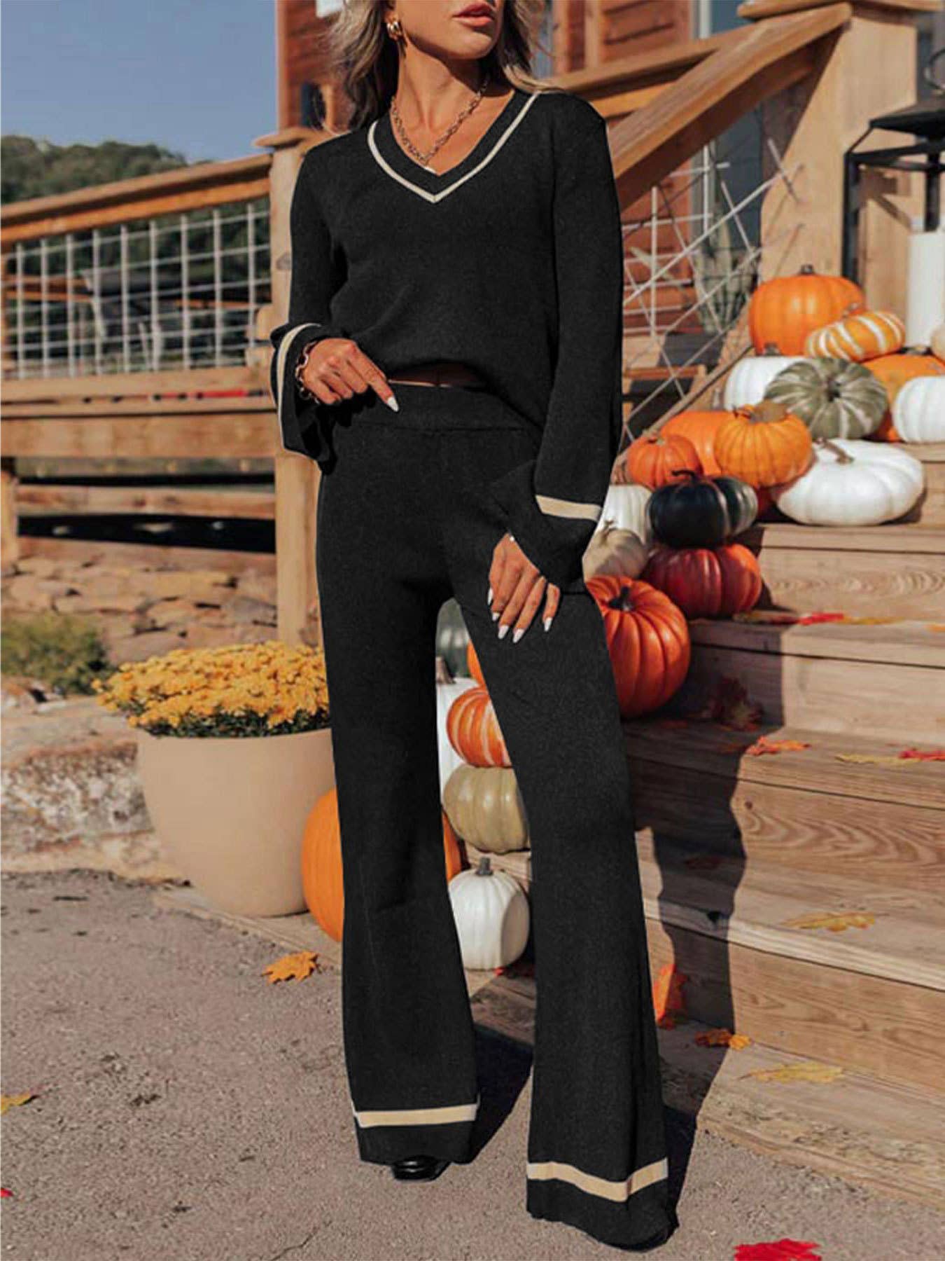 EDGE CONTRAST COLOR SET TWO-PIECE SET