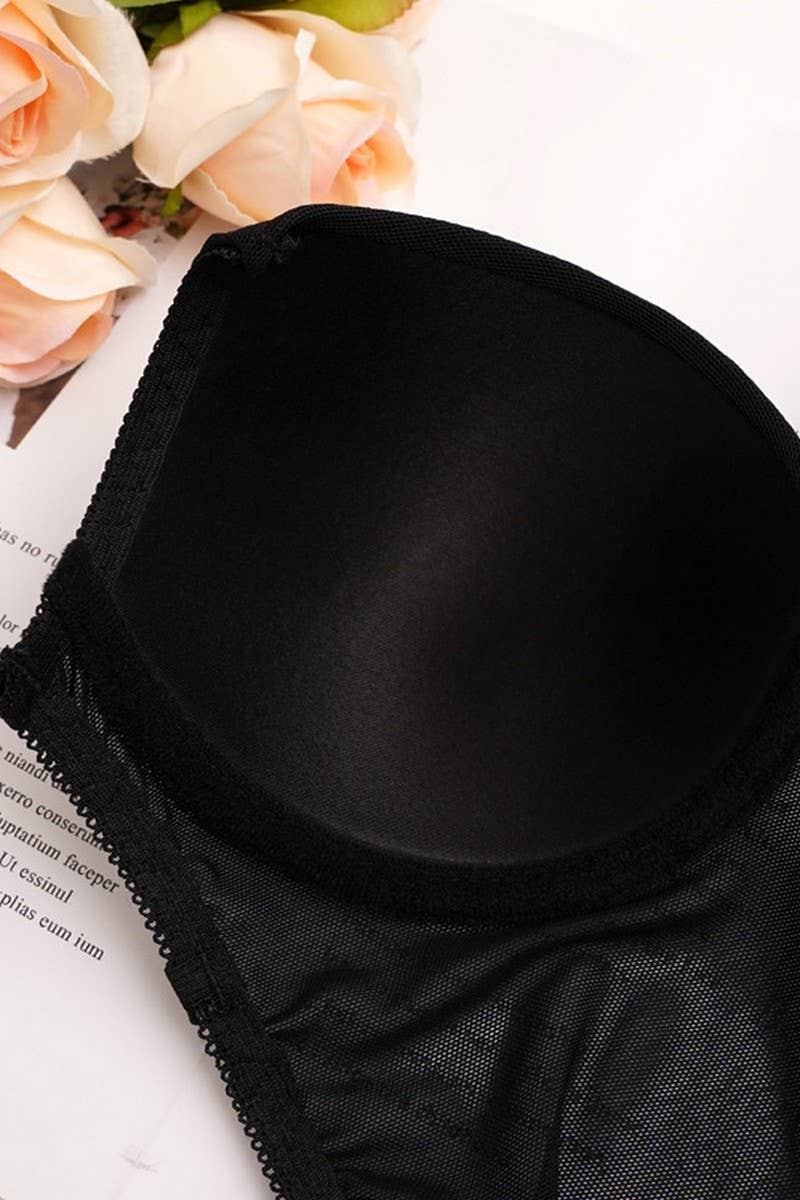 CWSBS00094_BLACK UNDERWIRE SEXY ONE-PIECE BRA