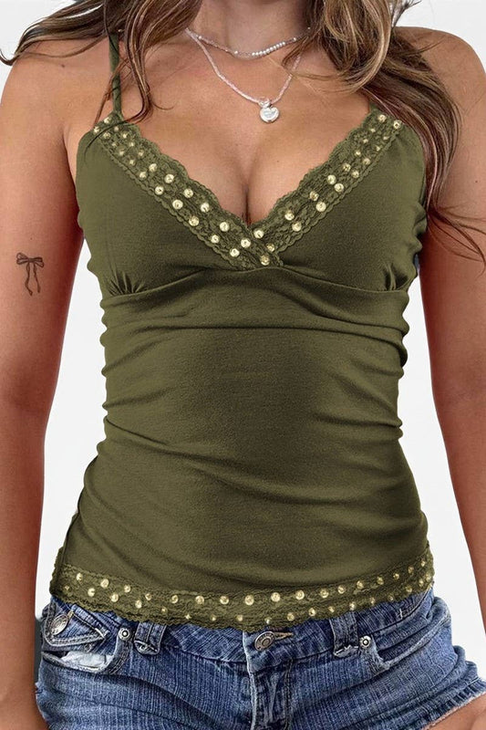 CWTHT00013_SEXY SOLID COLOR V-NECK CAMISOLE