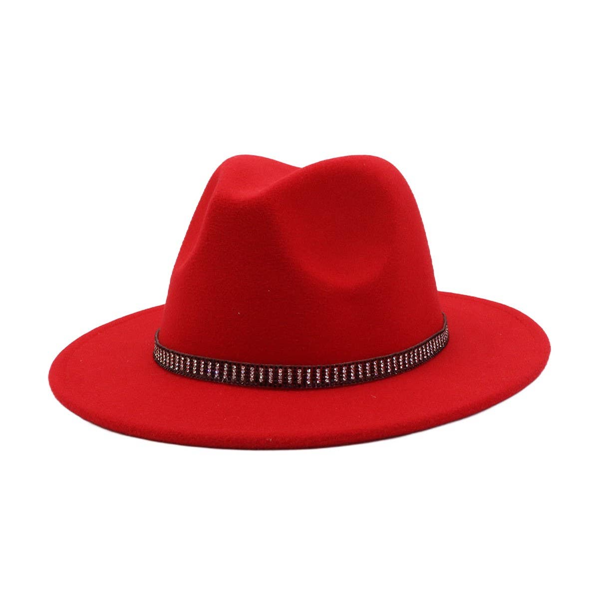 Unisex Vintage Wool FedoraHat British Ethnic Style_CWAH04390