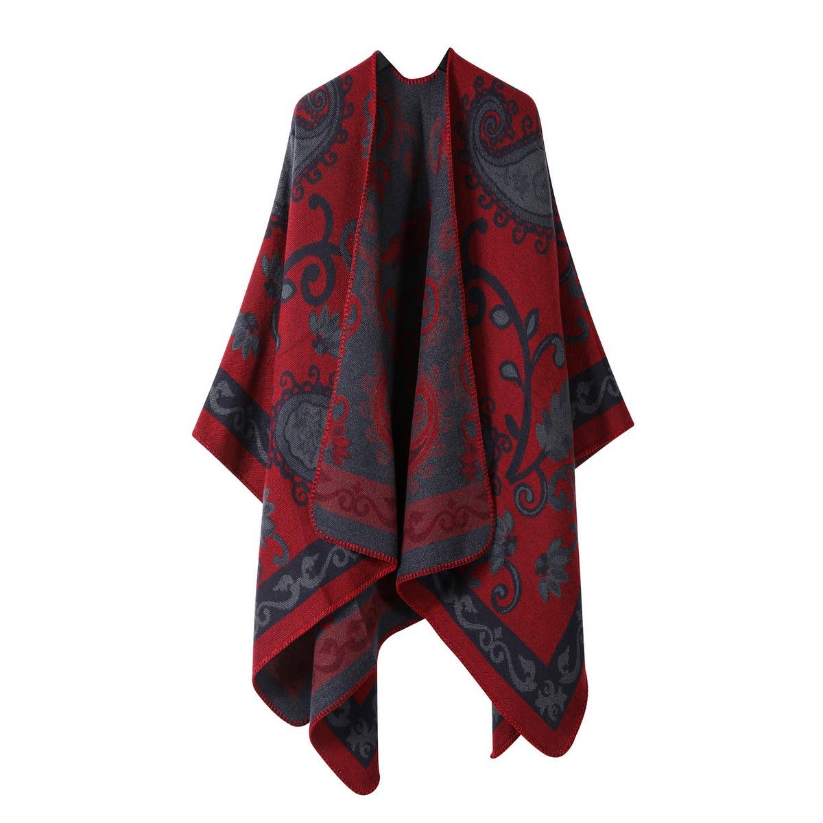 RETRO SHAWL SCARF WARM OUTERWEAR CAPE_CWASC2215