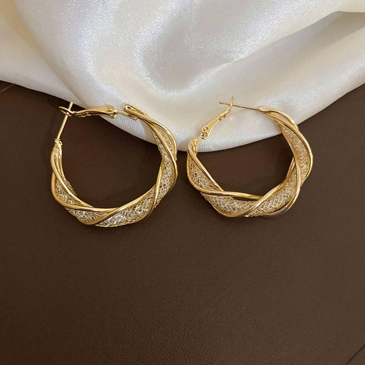 ROUND SMALL LUXURY FRENCH EARRINGS