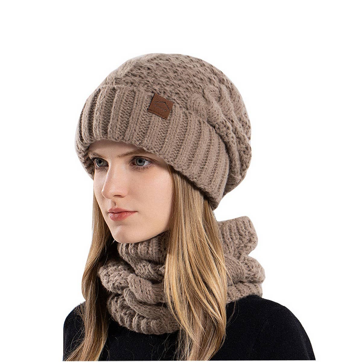 OUTDOOR COLD PROTECTION HAT AND SCARF SET_CWASC1121