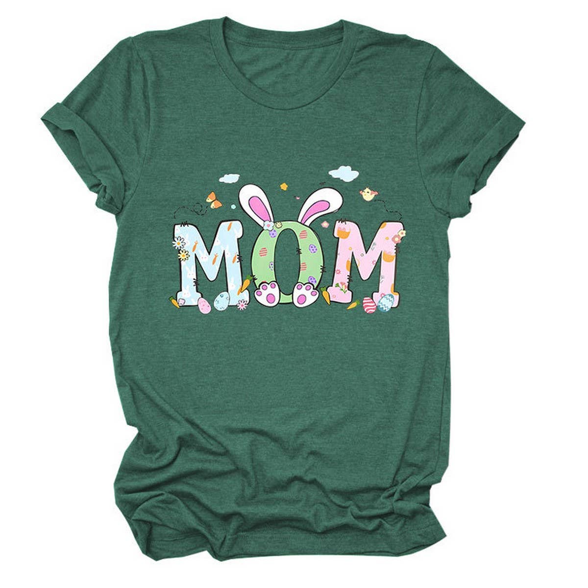EASTER PERSONALITY FUN PRINTED SHORT SLEEVE TEES_CWTTS0783