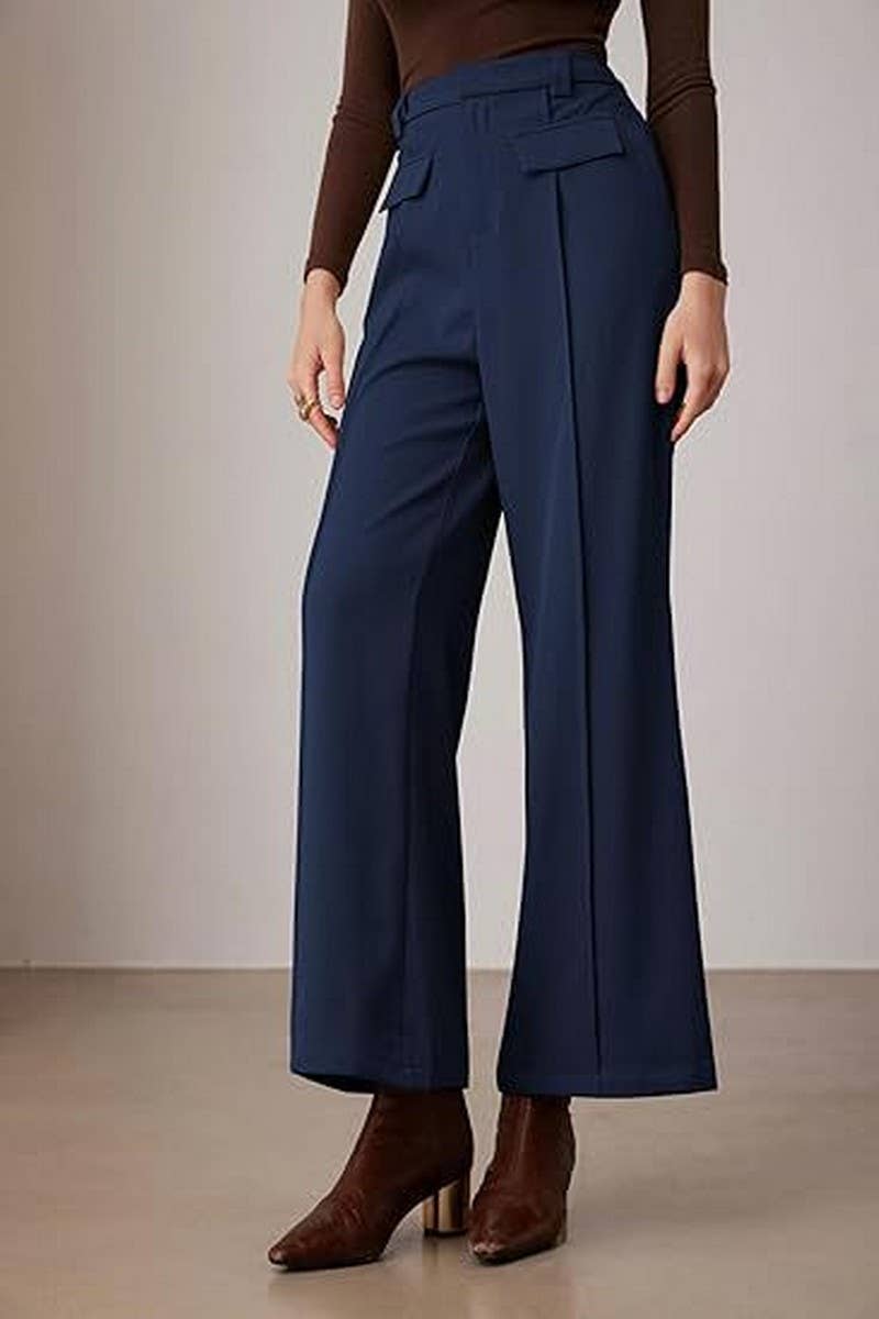 CWBLP1967_HIGH WAIST WIDE LEG BUSINESS CASUAL TROUSERS