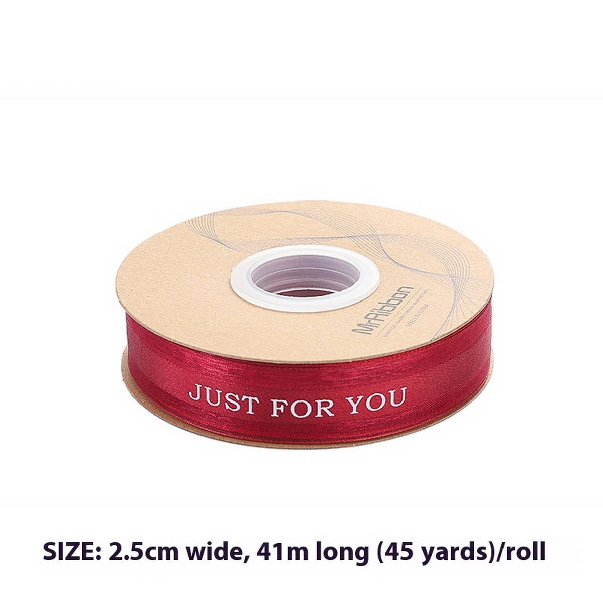 2.5CM FLOWER PACKAGING RIBBON BOW RIBBON_CWMM5784