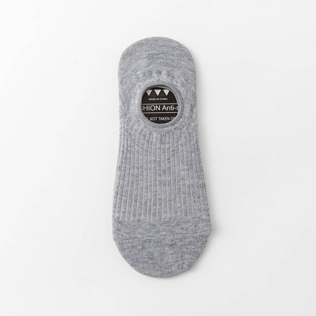 ALL-MATCH SOLID COLOR SILICONE BOAT SOCKS FOR MEN_CWMS2033