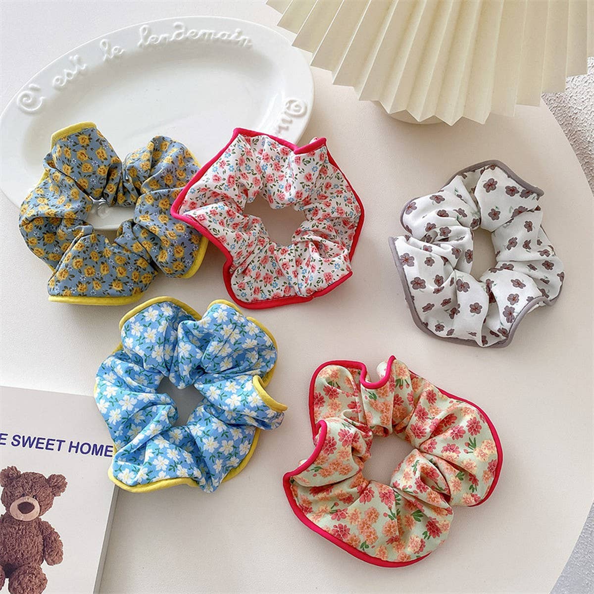 SMALL FRESH FABRIC FLOWER HAIRRING HAIRACCESSORIES_CWAHA4163