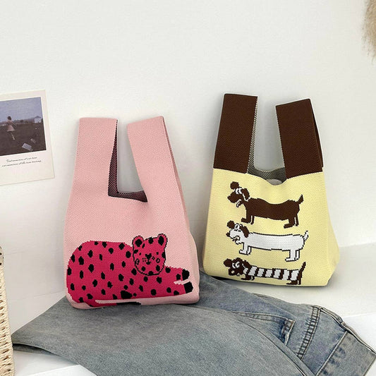 LARGE CAPACITY PORTABLE KNITTED HANDBAG_CWAB3223