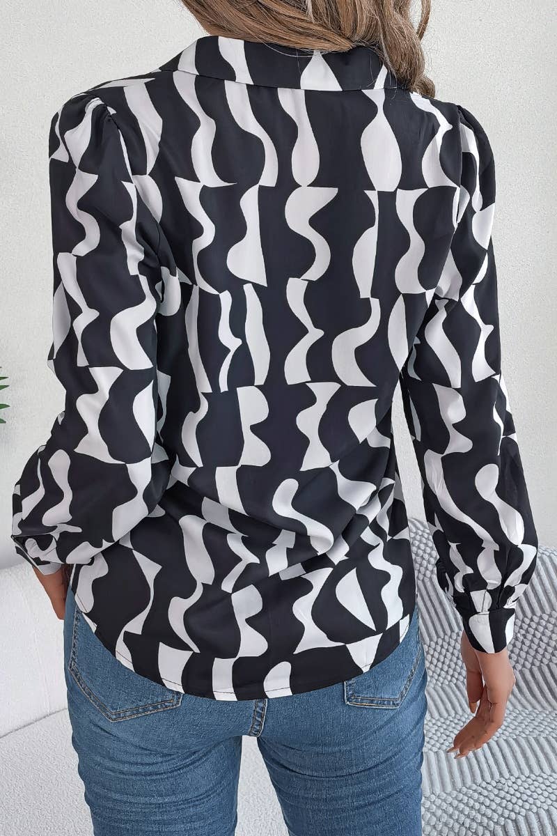 CWTDSL0083_COMMUTER COLOR SUIT COLLAR LONG-SLEEVED SHIRT