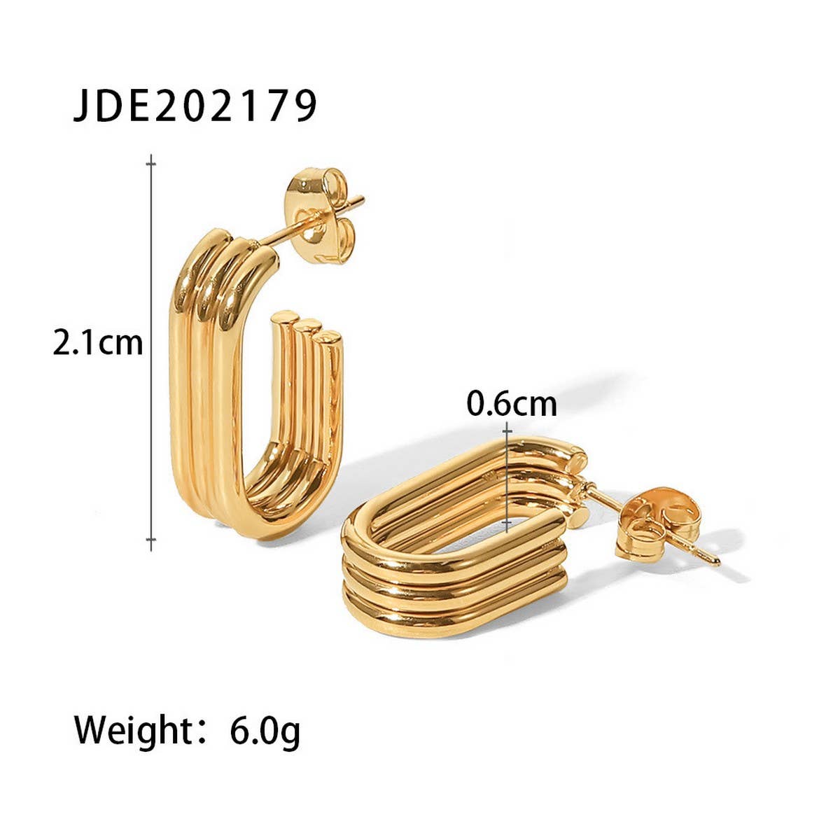 PERSONALIZED HIGH-END GOLD PIGMENT HOOP EARRINGS_CWMM2350