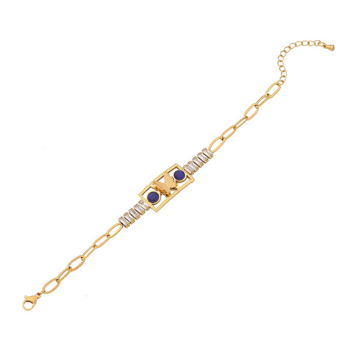 OIL DROP EYES PERSONALIZED ZIRCON BRACELET_CWAHA0879