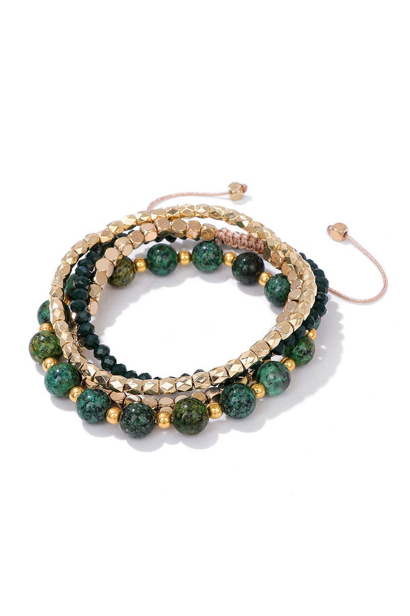 CWAJE1192_BOHEMIAN GLASSCRYSTAL METAL BEAD MIX BRACELET