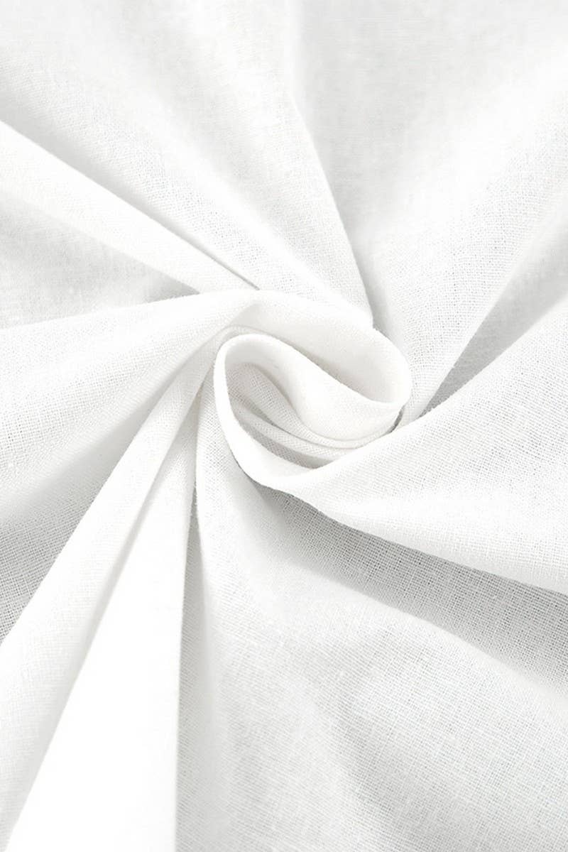 CWTSTL2611_LONG-SLEEVED TIE WAIST SLIT COMMUTER SHIRT