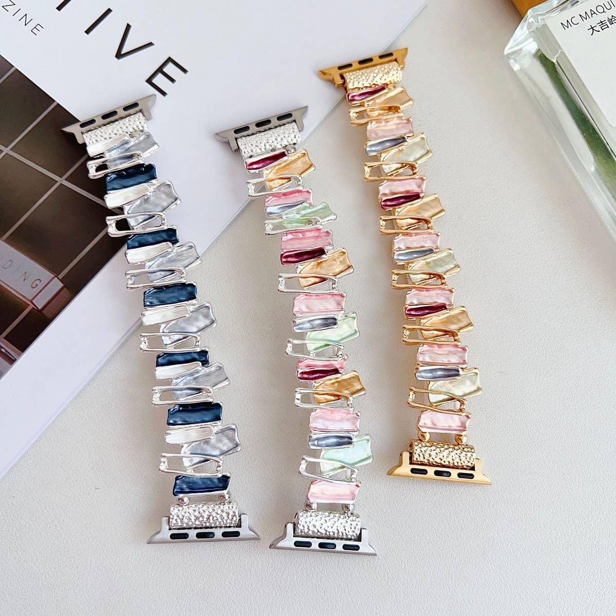 APPLE WATCH 8-1 GEOMETRIC CHAIN STRAP_CWWW0054