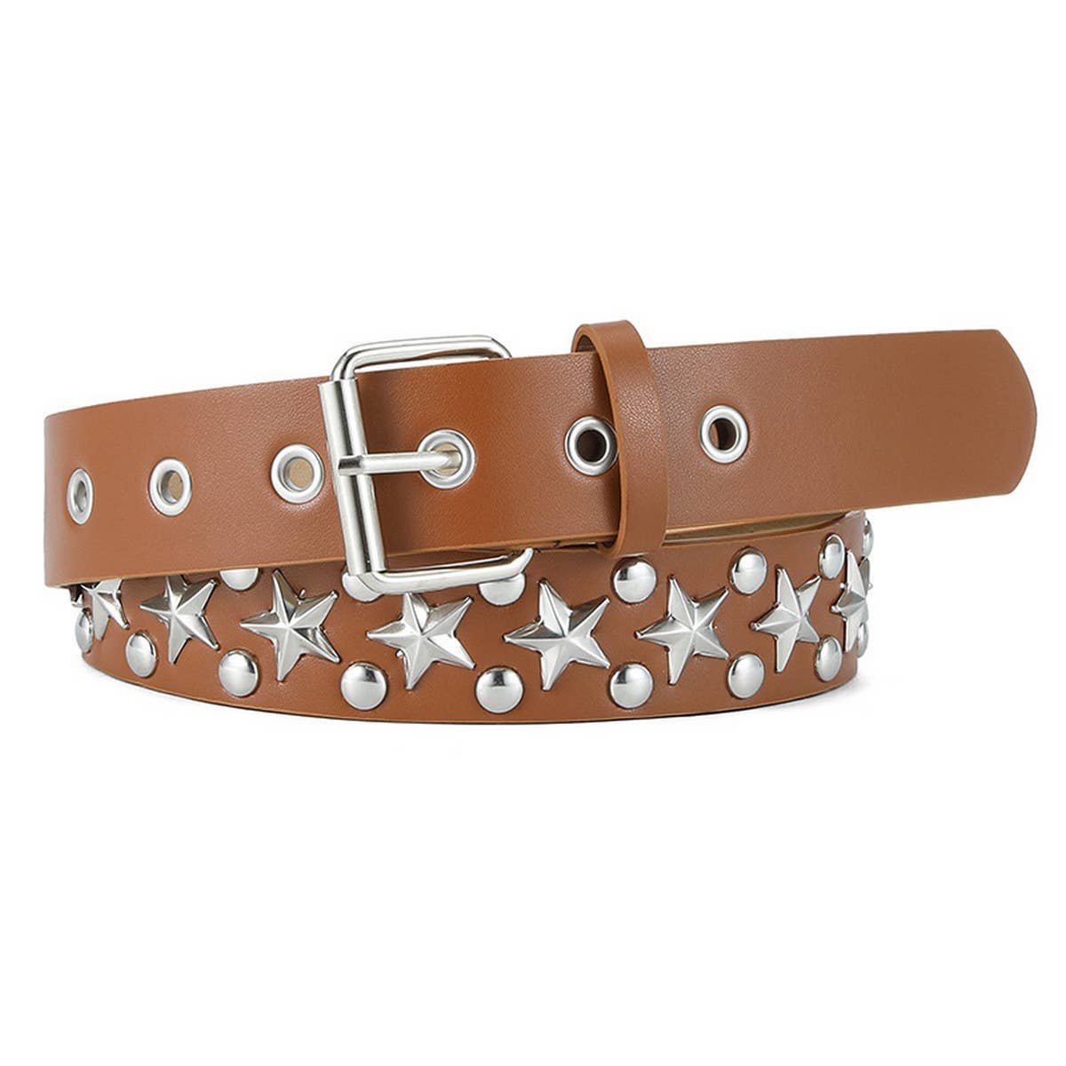 CWABE0893_FASHIONABLE PUNK TREND PIN BUCKLE BELT