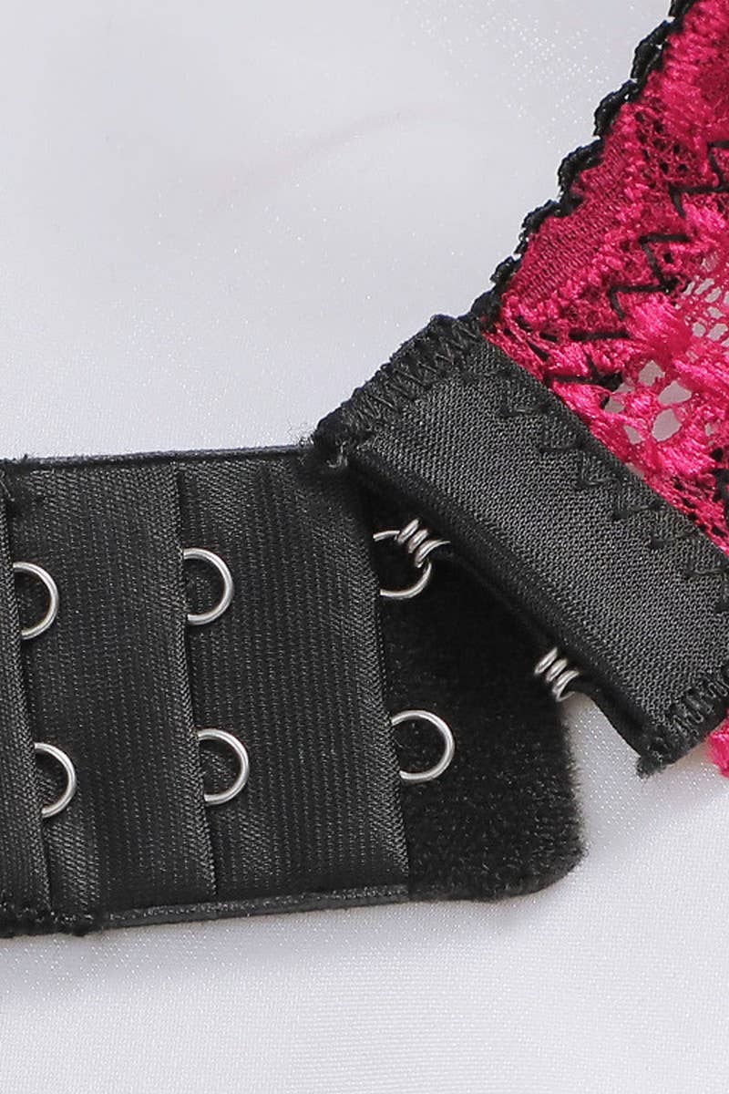 CWMU00307_LACE WIRELESS SEXY BRA & PANTY SET