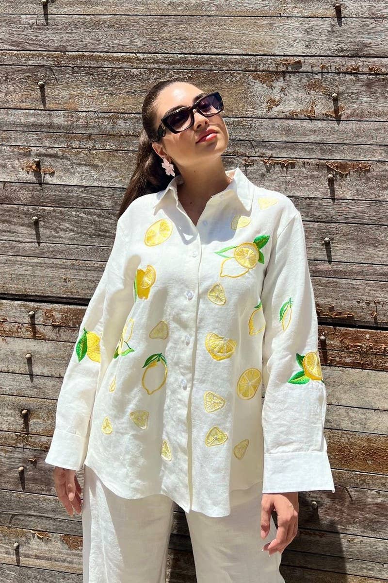 CWSTB1949_EMBROIDERED LONG SLEEVE SHIRT AND PANTS SET