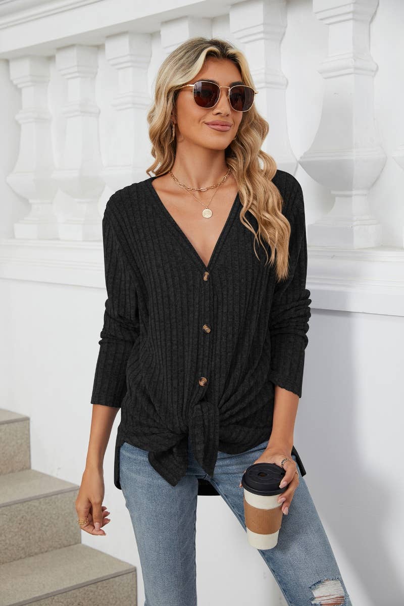 CWOCAL2137_WINTER BUTTON-UP LONG SLEEVE SWEATER CARDIGAN
