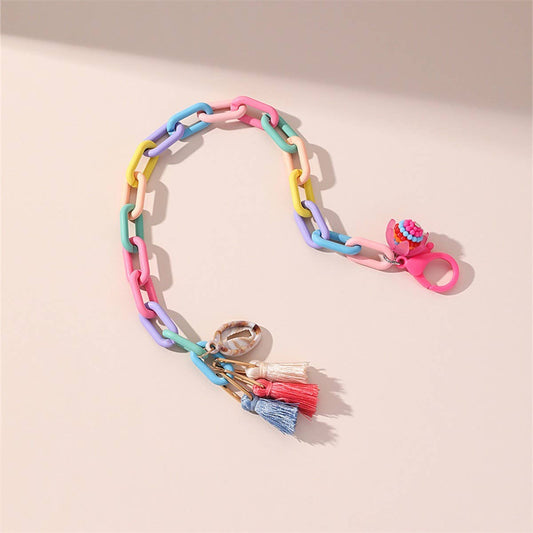 Boho Shell Tassel Anklet ??Handmade Chain Design_CWMM6340