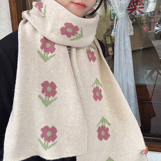 Knit Scarf for Women - Soft Faux Cashmere Shawl