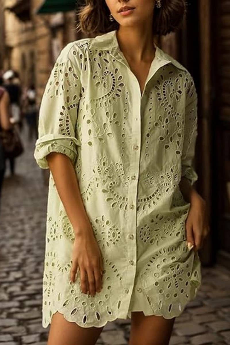 CWTDSS0072_SOLID LOOSE EMBROIDERED HOLLOW OUT SHIRT TOP