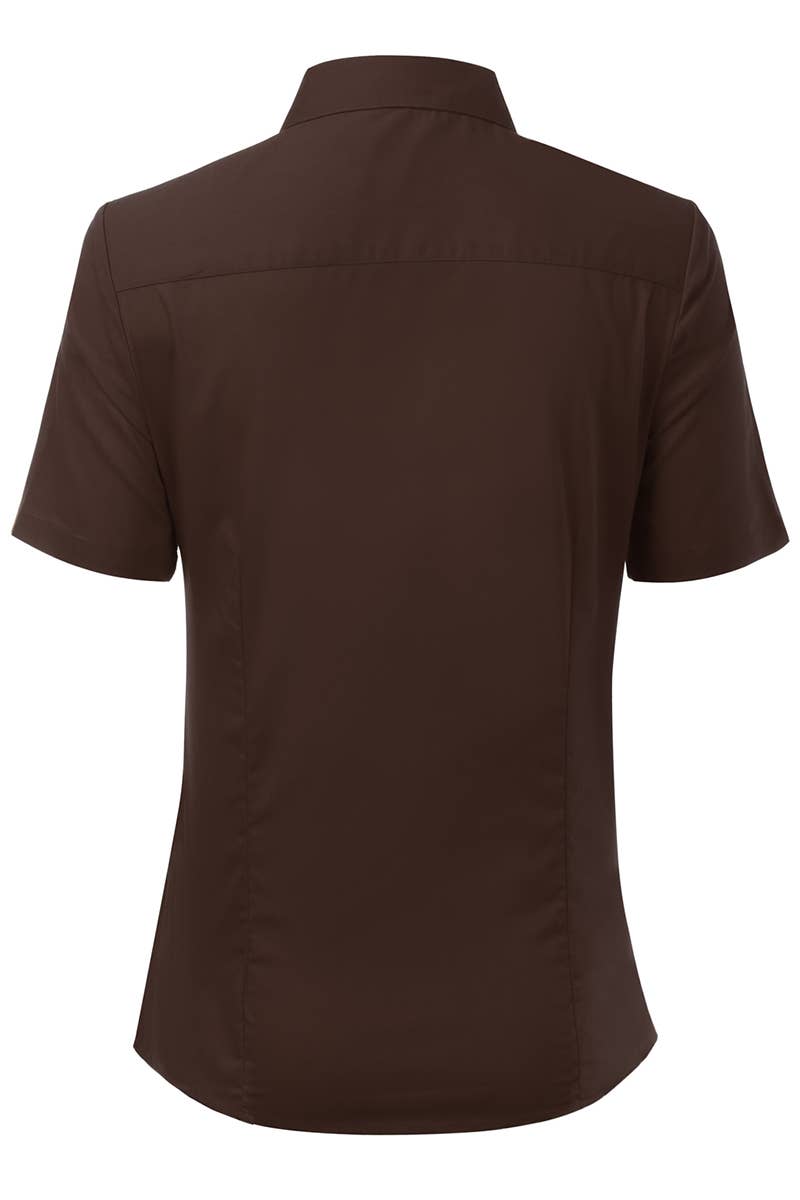 CWTSTS118-P_Slim Classic Short Sleeve Bttn Down Collar Shirt