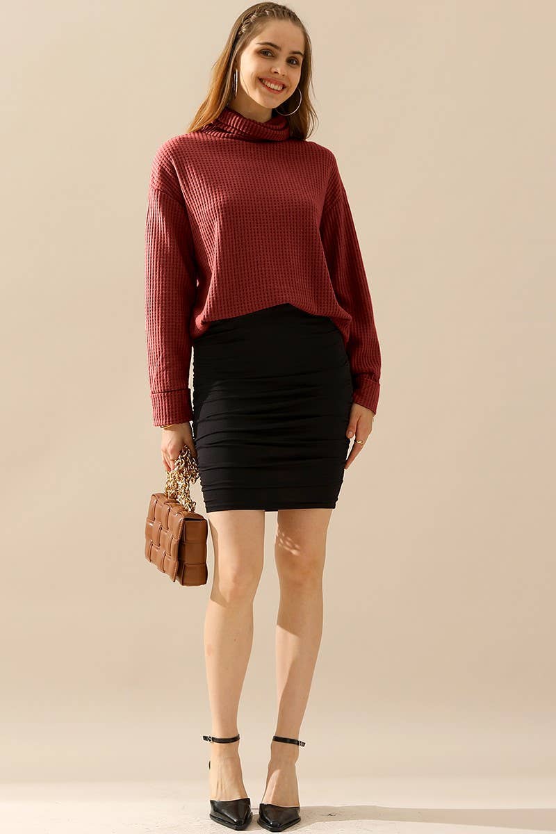 CWTTL1505_TURTLE HIGH NECK SWEATER KNIT TOP