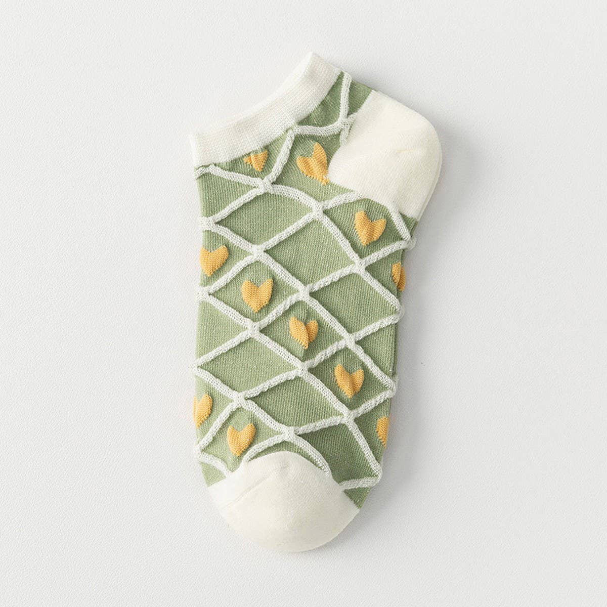 GREEN BOAT SOCKS BREATHABLE SUMMER COTTON SOCKS